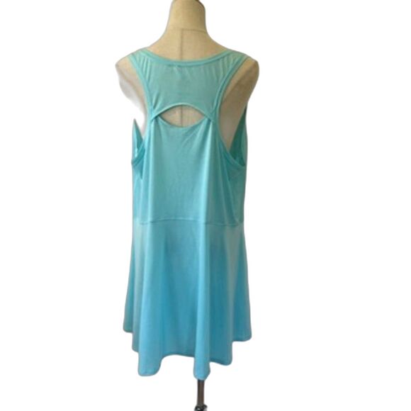 Nike Dri-Fit Court Advantage Tennis Dress Size 1X Plus Light Blue Mini - Picture 3 of 12